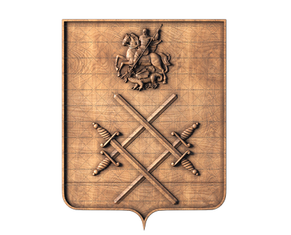 Coat of arms of the Ruza region, 3d models (stl)