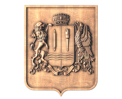 Coat of arms of Ivanovo region, 3d models (stl)