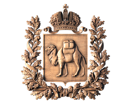 Coat of arms of the city of Chelyabinsk, 3d models (stl)