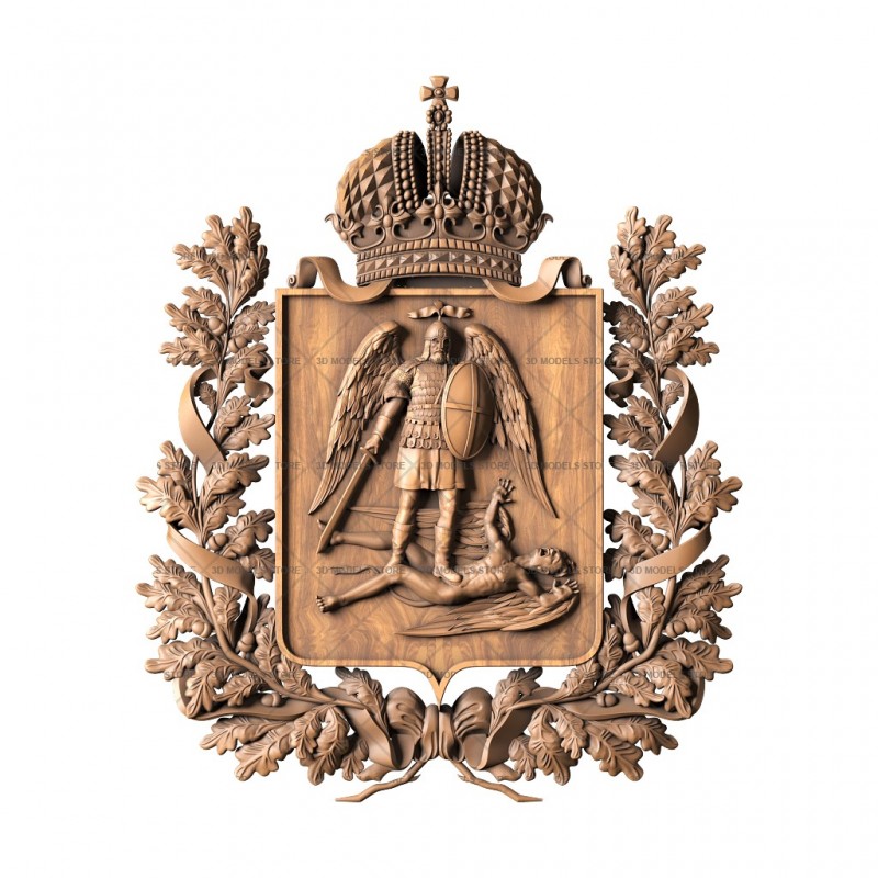 Coat of arms of the city of Arkhangelsk, 3d models (stl)