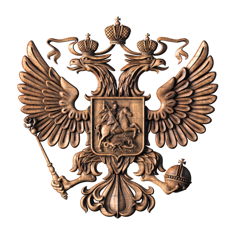 Coat of arms of Russia, 3d models (stl)