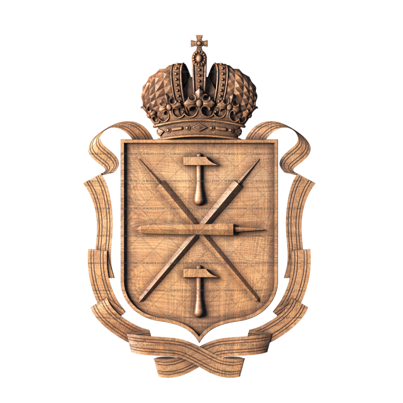 Coat of arms of the Tula region, 3d models (stl)