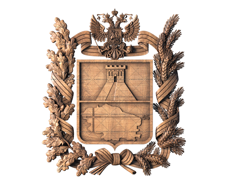 Coat of arms of the Stavropol Territory, 3d models (stl)