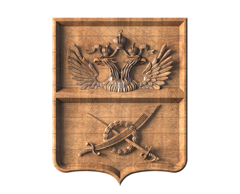 Coat of arms of Chausy (Chausy), 3d models (stl)