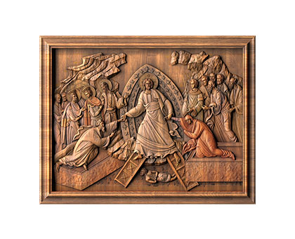 Icon of the Resurrection of Jesus Christ, 3d models (stl)