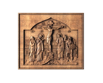 Icon The Crucifixion, 3d models (stl)