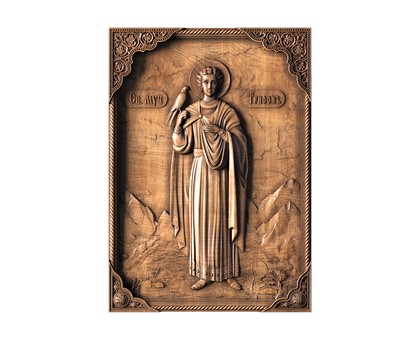 Icon Saint Tryphon of Apamea, 3d models (stl)