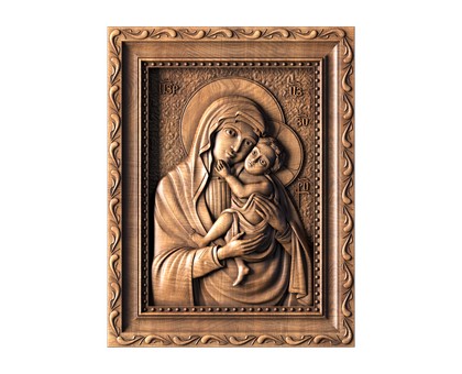 Icon Armenian Icon of the Holy Mother of God and Baby Jesus, 3d models (stl)