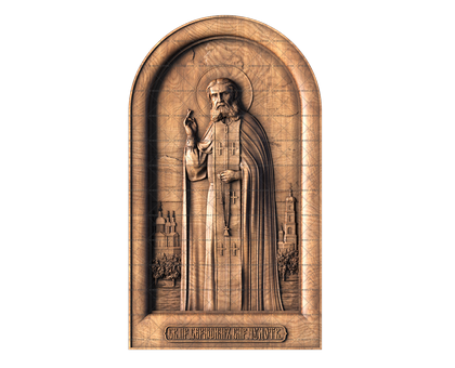 Icon of St. Seraphim of Sarov, 3d models (stl)