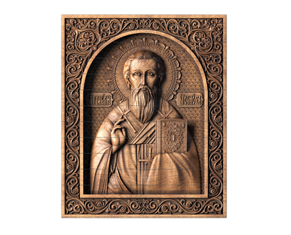 Icon of St. Gregory the Theologian, 3d models (stl)