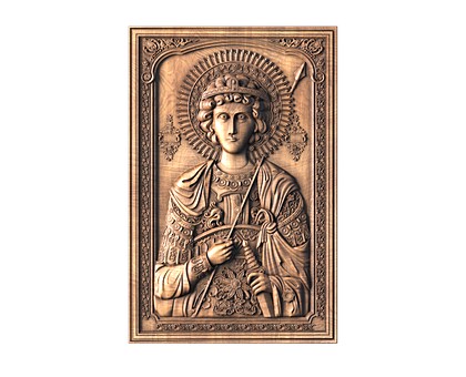 Icon of Saint Charbel, 3d models (stl)