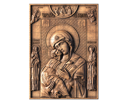 Vladimir Icon of the Mother of God, 3d models (stl)