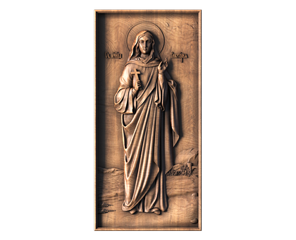 Icon Martyr Victoria of Thessalonica, 3d models (stl)