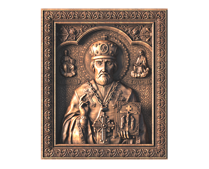 Icon of St. Nicholas the Wonderworker, 3d models (stl)
