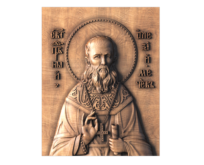 Icon of St. RIghteous Alexius Mechev of Moscow, 3d models (stl)