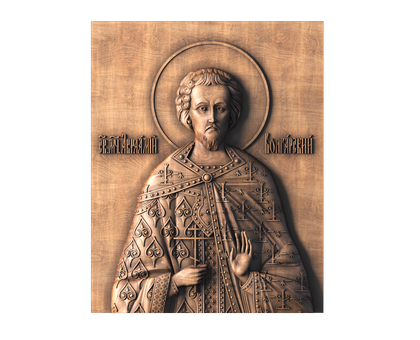 Icon of the Martyr Abraham of Bulgaria, 3d models (stl)