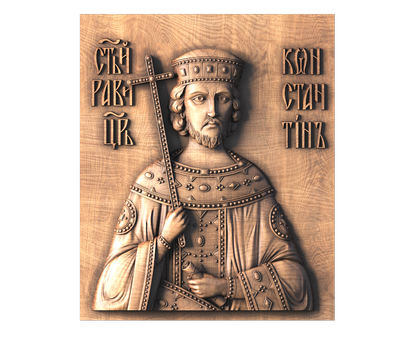 Icon of Constantine the Great, 3d models (stl)