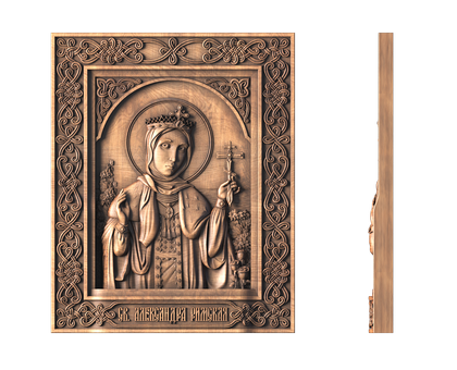 Icon of Saint Alexandra of Rome, 3d models (stl)