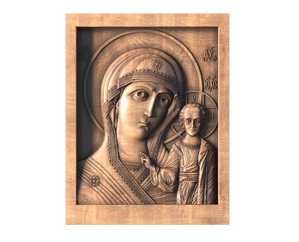 Kazan Icon of the Mother of God, 3d models (stl)