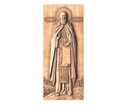 Icon of St. Sergius of Radonezh, 3d models (stl)