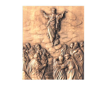 Icon Ascension of Jesus, 3d models (stl)