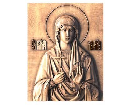 Icon of Holy Marina (Margaret) of Antioch, 3d models (stl)