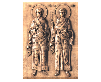 Icon Martyrs Florus and Laurus of Illyria, 3d models (stl)