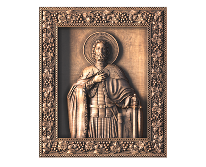 Icon of St. Alexander Nevsky, 3d models (stl)