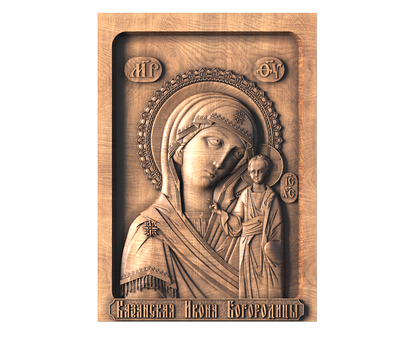 Icon Kazan Icon of the Mother of God, 3d models (stl)