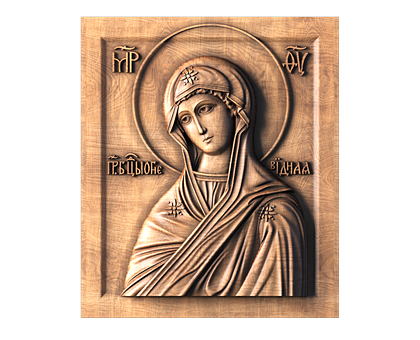 Icon of the Mother of God Fire-Like, 3d models (stl)