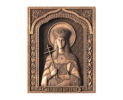 Orthodox icon of Saint Helen Equal to Apostles, 3d models (stl)