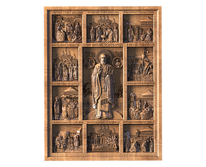 Life of Saint Nicholas the Wonderworker, 3d models (stl)