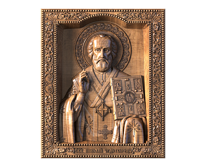 Nicholas the Wonderworker in a new reliquary, 3d models (stl)