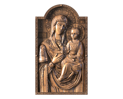 Icon of the Mother of God - She Who Is Quick to Hear, 3d models (stl)