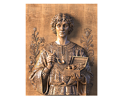 Great Martyr Panteleimon, 3d models (stl)