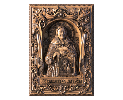 Icon of Saint Blessed Matrona of Moscow, 3d models (stl)