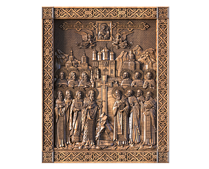 Icon of the Synaxis of the Saints of the Stavropol Metropolis, 3d models (stl)