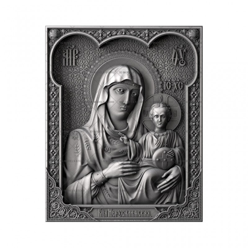 Jerusalem Icon of the Mother of God, 3d models (stl)