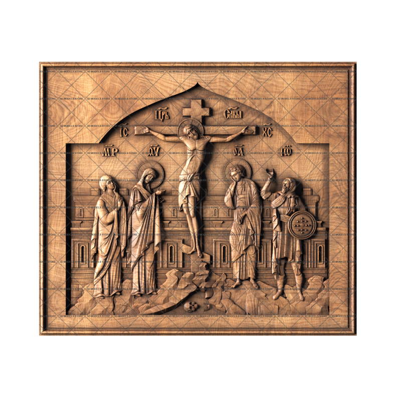 Icon The Crucifixion, 3d models (stl)