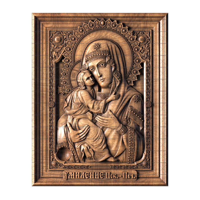 Icon The Pskov-Pechersk Icon of The Most Holy Mother of God, 3d models (stl)