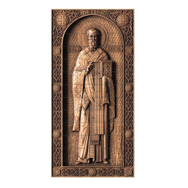 Icon Saint Gregory the Theologian, 3d models (stl)