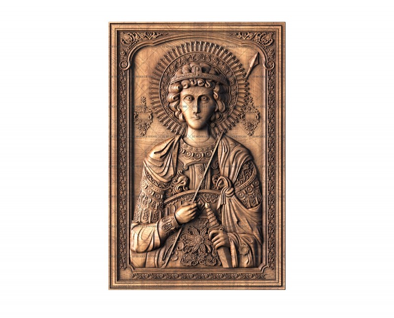 Icon of Saint Charbel, 3d models (stl)