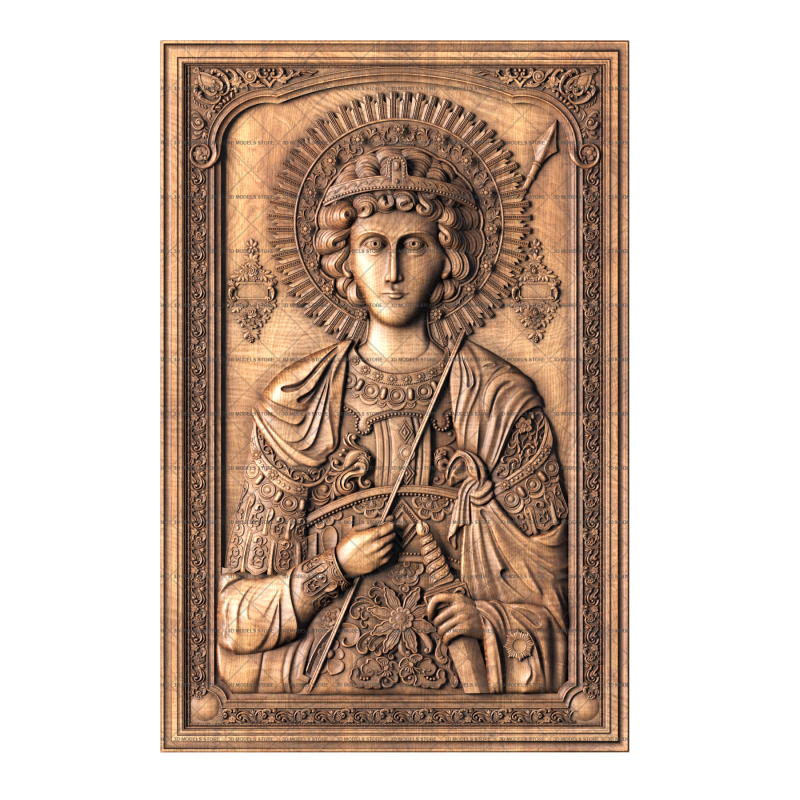 Miraculous Icon of Great Martyr George the Victorious, 3d models (stl)