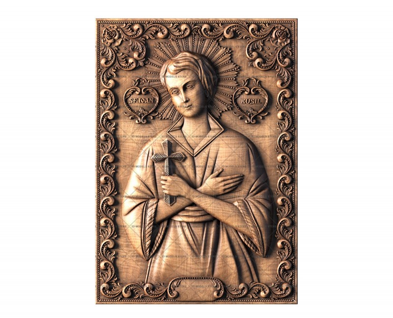 Icon of St. John the Russian, 3d models (stl)
