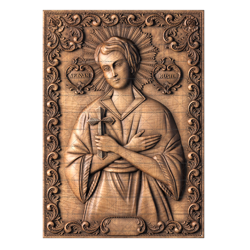 Icon of St. John the Russian, 3d models (stl)