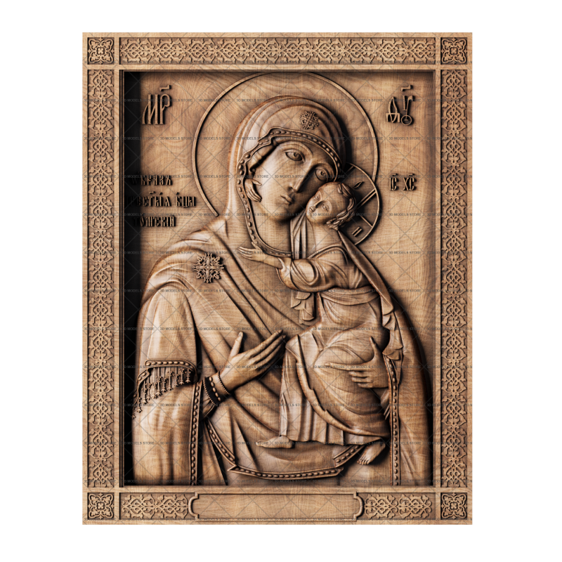 Tolga Icon of the Mother of God, 3d models (stl)