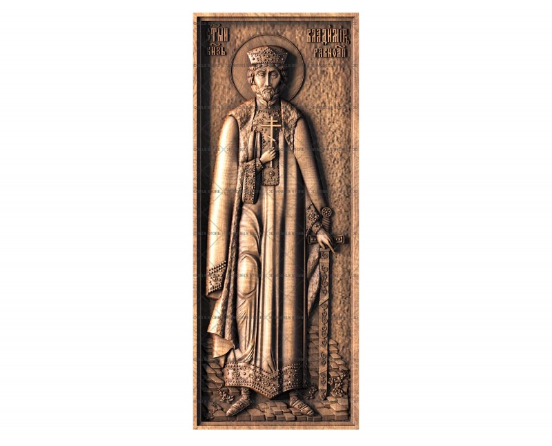 Icon of St. Equal-to-the-Apostles Prince Vladimir, 3d models (stl)