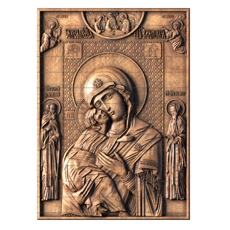 Vladimir Icon of the Mother of God, 3d models (stl)