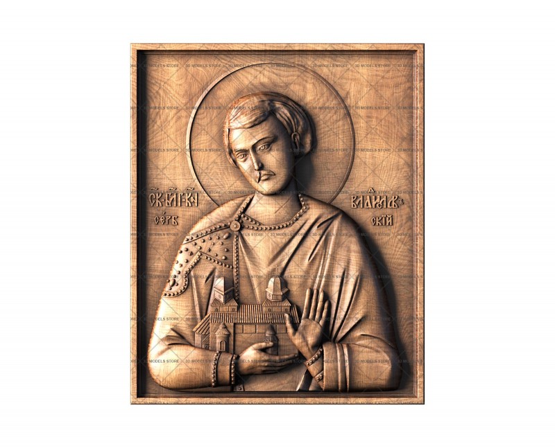 Icon of Vladislav Serbian, 3d models (stl)