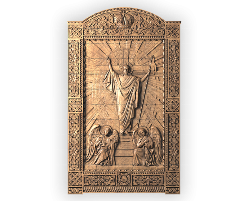 Orthodox icon of Jesus Christ, 3d models (stl)